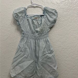 Levi's Blue Casual Dress with Flutter Sleeves